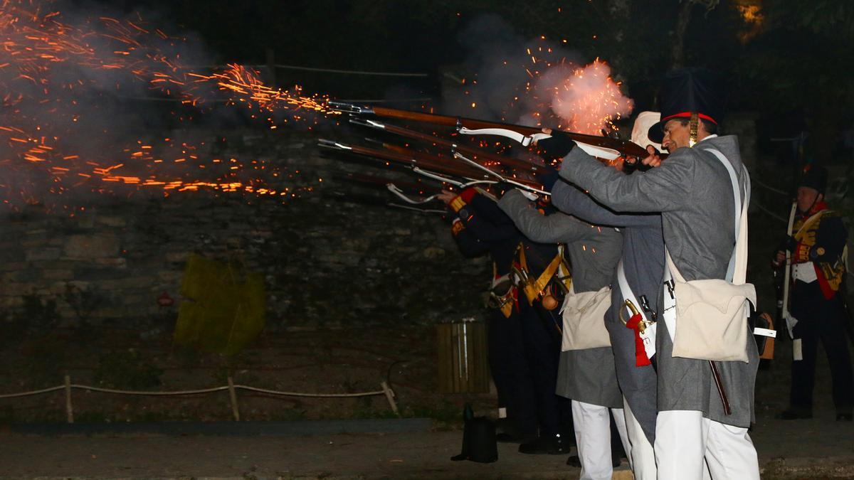 La primera recreación histórica de la quema del convento de Santa Catalina tuvo lugar en 2021