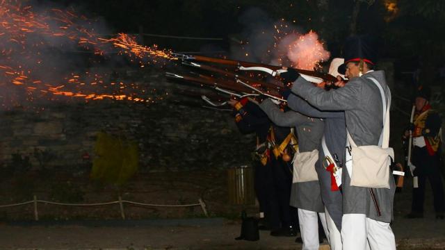 La primera recreación histórica de la quema del convento de Santa Catalina tuvo lugar en 2021