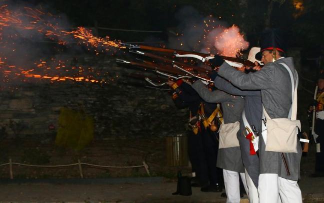 La primera recreación histórica de la quema del convento de Santa Catalina tuvo lugar en 2021