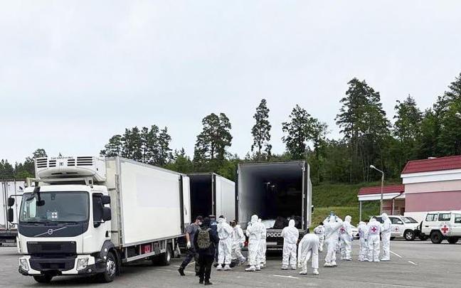 Intercambio de 6.000 cuerpos entre Rusia y Ucrania como parte de los acuerdos de Estambul / Tass / EP Intercambio de 6.000 cuerpos entre Rusia y Ucrania como parte de los acuerdos de Estambul