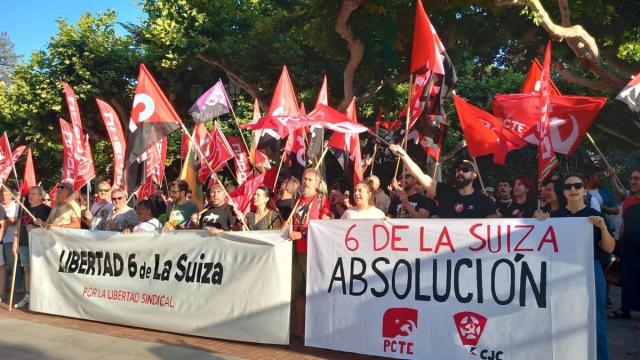 Una concentración exige en Logroño "la libertad inmediata" para "las seis de La Suiza".