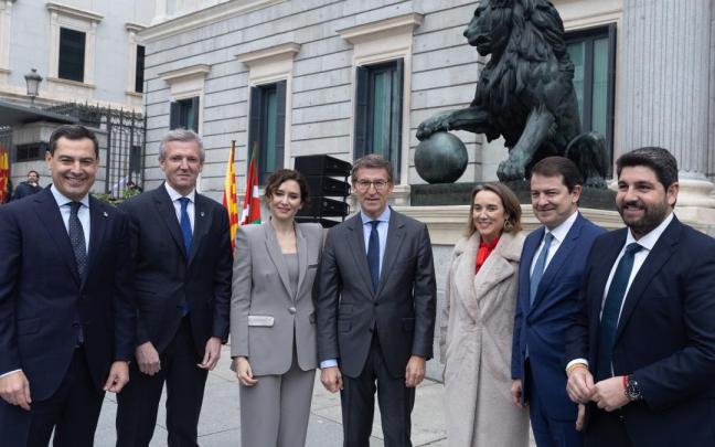 Alberto Núñez Feijóo junto a presidentes populares Alberto Núñez Feijóo junto a presidentes populares