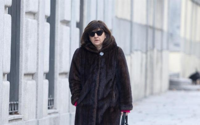 La fiscal superior de Madrid, Almudena Lastra, a su llegada al Tribunal Supremo.