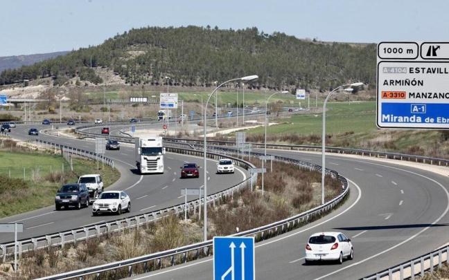 Trafico en carreteras de Armiñon.