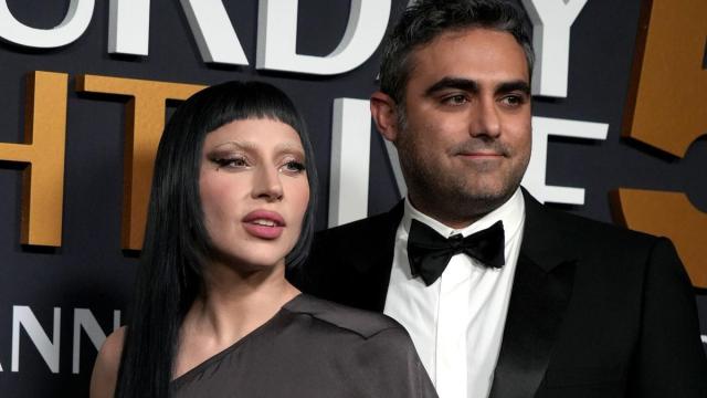 Lady Gaga y su prometido, el empresario Michael Polansky.