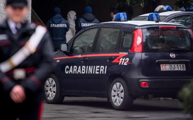 Un dispositivo de los Carabinieri italianos en Milán.