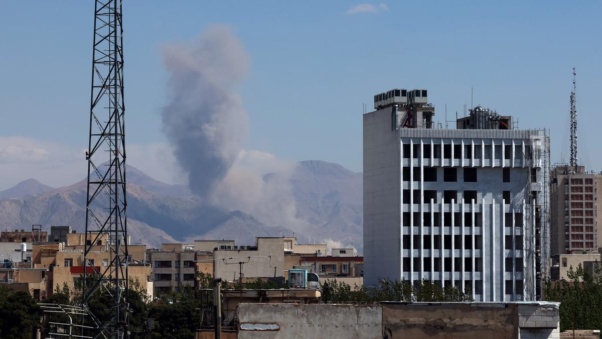 Bombardeos sobre Teherán.