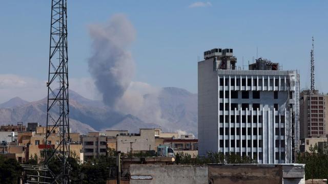Bombardeos sobre Teherán.