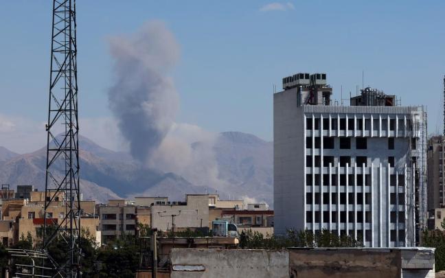 Bombardeos sobre Teherán.