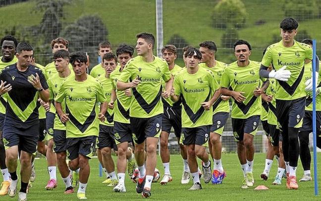 Los jugadores del Sanse han iniciado el trabajo en Zubieta. REAL SOCIEDAD Los jugadores del Sanse han iniciado el trabajo en Zubieta. REAL SOCIEDAD