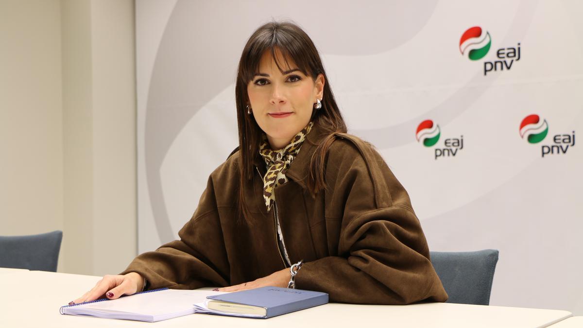 La portavoz jeltzale, Elixabete Murua.