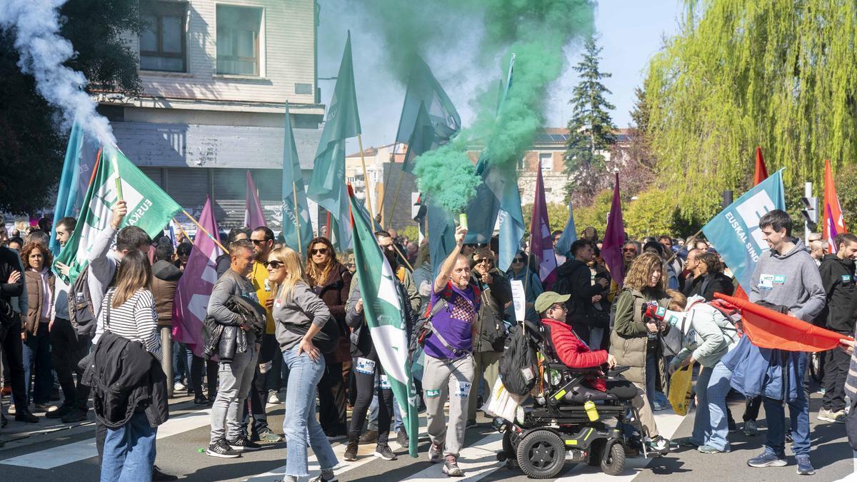 La huelga general del 17 de marzo, en imágenes