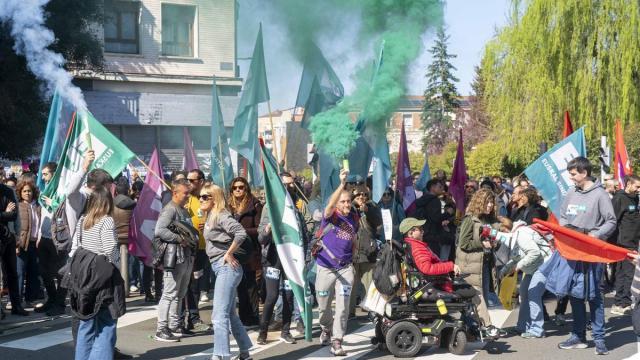 La huelga general del 17 de marzo, en imágenes