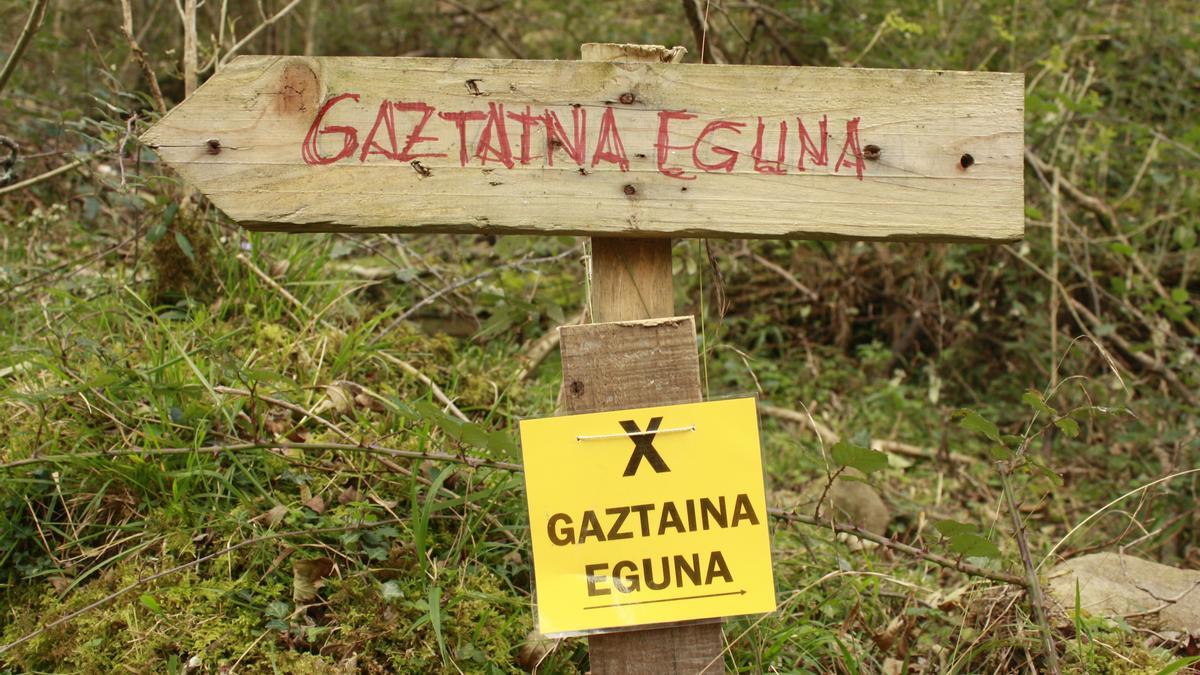 la ruta montañera está señalizada