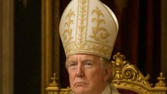 Donald Trump, vestido de papa en una foto subida a la plataforma Truth Social / Truth Social Donald Trump, vestido de papa en una foto subida a la plataforma Truth Social