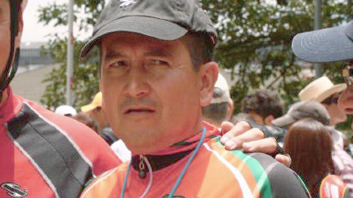 El exciclista colombiano Lucho Herrera.