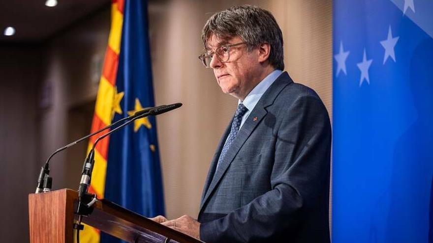 Carles Puigdemont, durante una reciente comparecencia