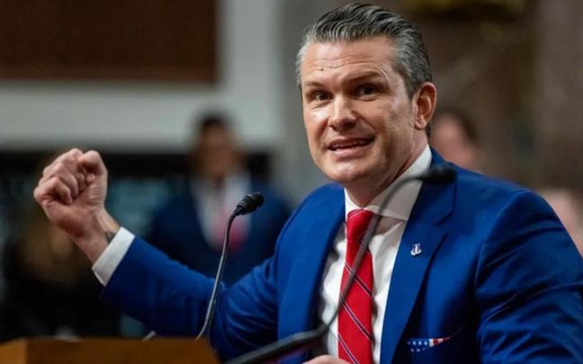 El secretario de Defensa de EEUU, Pete Hegseth.