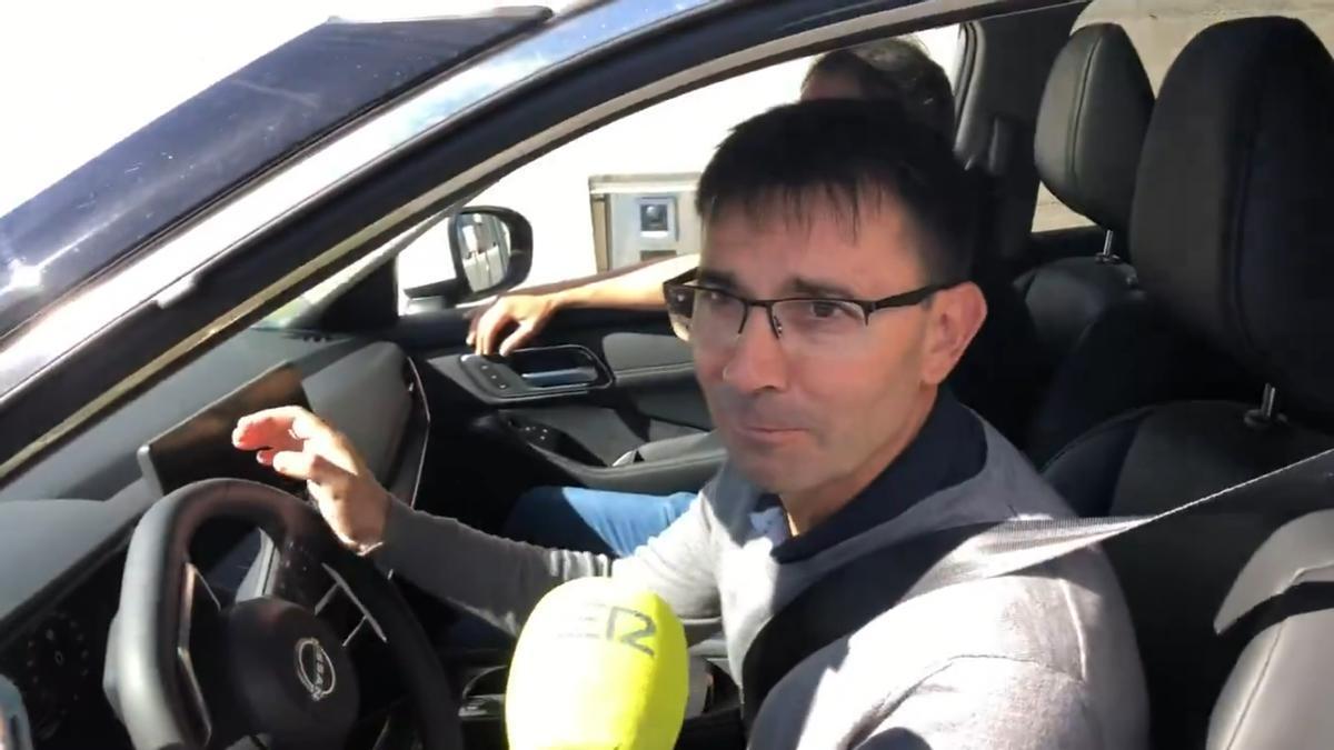 Asier Garitano, despidiéndose de los periodistas.