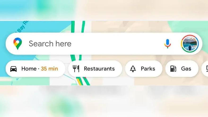 Así se verá el nuevo botón automático que indica cuánto vas a tardar en llegar a casa.