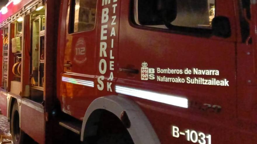 Imagen de detalle de un camión de bomberos