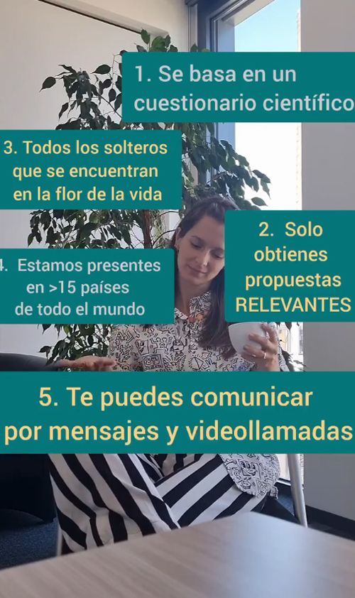 Pantalla de la app Amor 40.