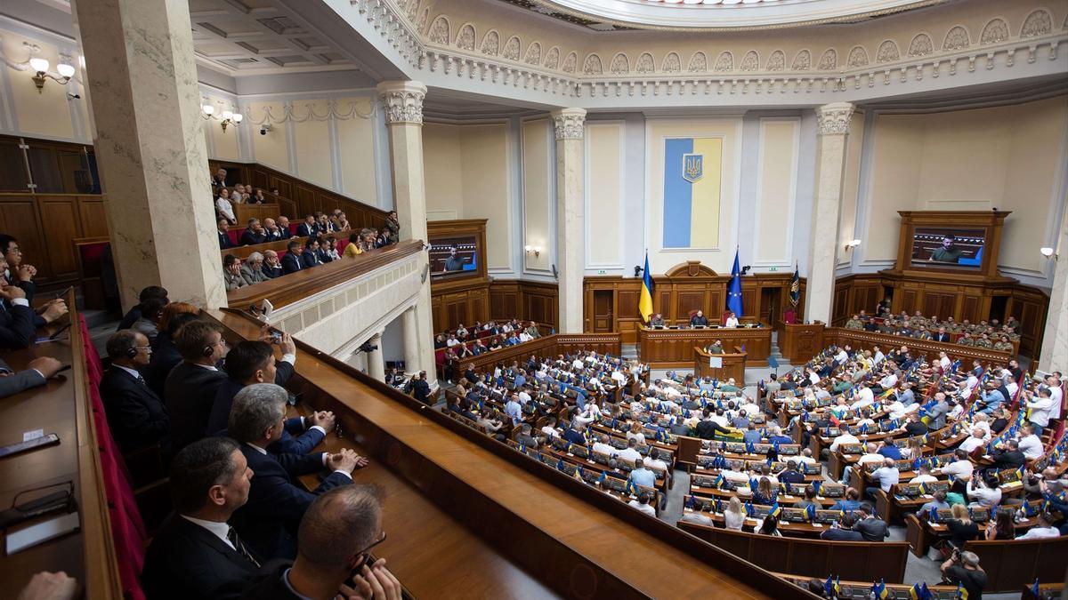 La Rada Suprema, el Parlamento de Ucrania, en una foto de archivo.