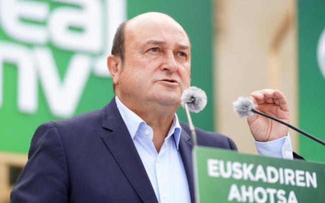 El presidente del EBB del PNV, Andoni Ortuzar, en un acto anterior