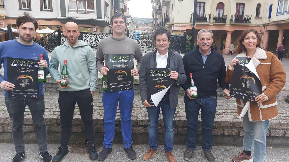 Presentación del Sagardo Eguna que se iba a celebrar este domingo en Zarautz.