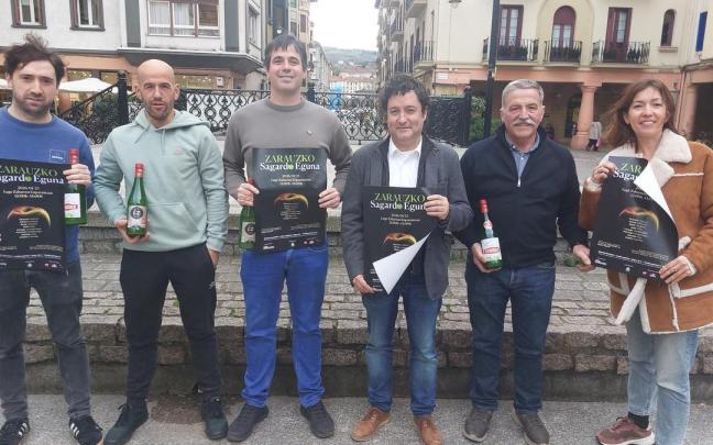 Presentación del Sagardo Eguna que se iba a celebrar este domingo en Zarautz.