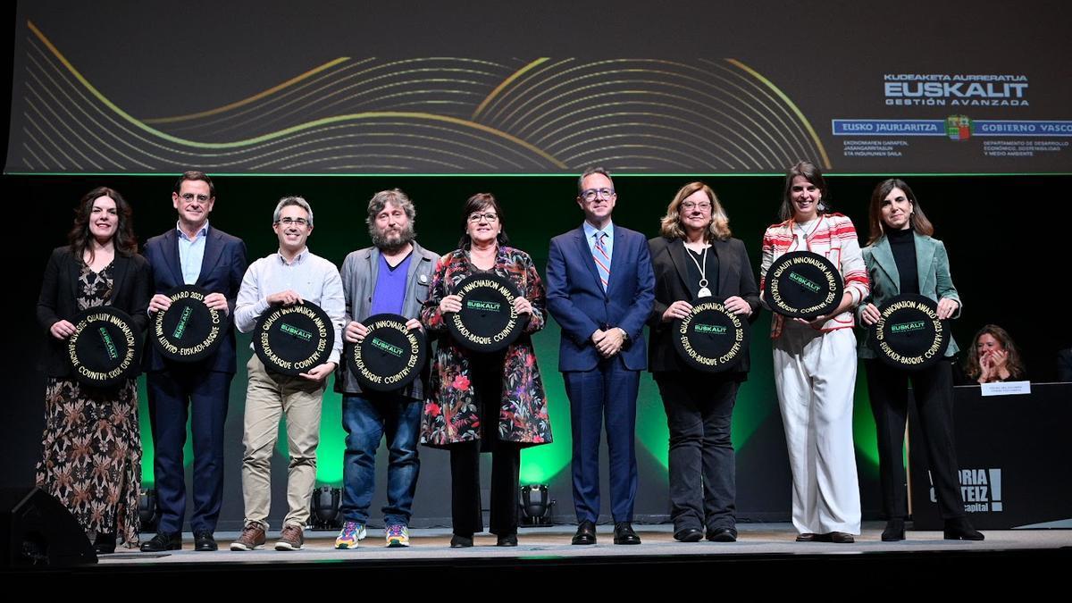 Seis entidades vascas, ganadoras en el Quality Innovation Award 2023.