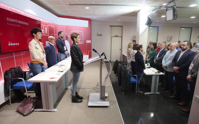 María Chivite interviene en el Comité Regional del PSN-PSOE
