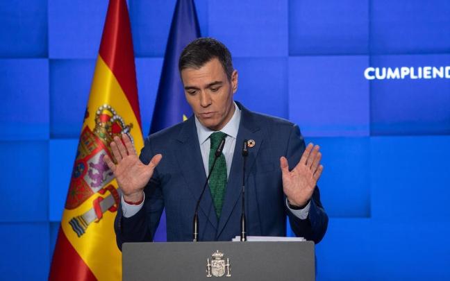 Sánchez, en su balance del curso político de 2024.