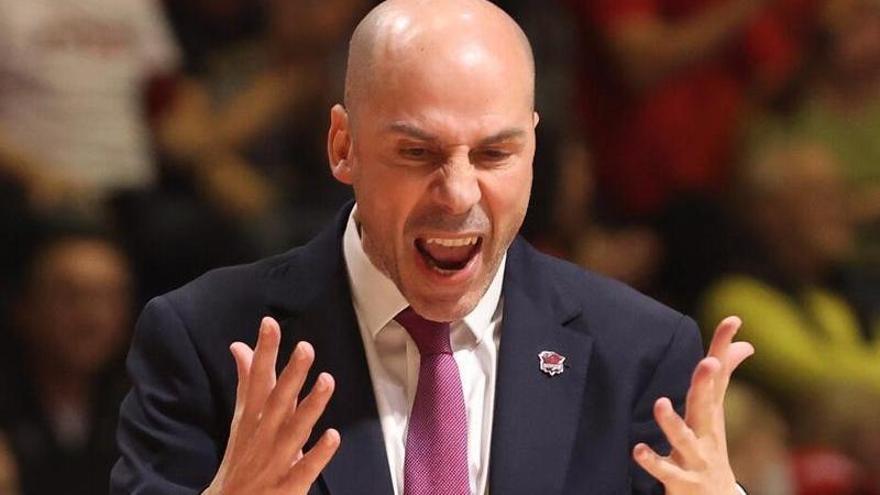 Joan Peñarroya, durante el Estrella Roja-Baskonia.