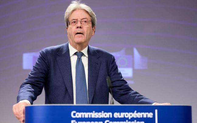 El comisario europeo de Economía, Paolo Gentiloni, en una reciente intervención en Bruselas. El comisario europeo de Economía, Paolo Gentiloni, en una reciente intervención en Bruselas.