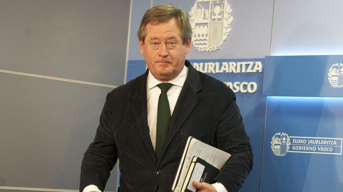 El portavoz del Gobierno vasco en funciones, Bingen Zupiria.