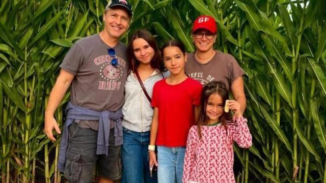 Chad Lowe, junto a su familia.