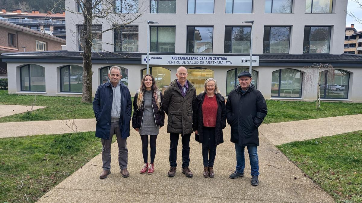 Ediles del grupo municipal del PNV de Aretxabaleta.