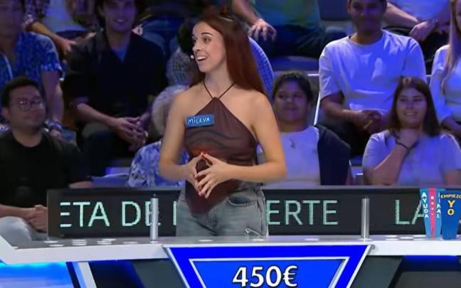 Mileva, concursante de 'La ruleta de la suerte'
