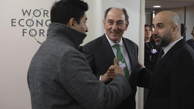 El presidente de Iberdrola, Ignacio Sánchez Galán, en Davos.