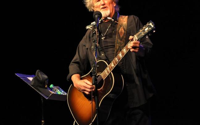 El actor y compositor estadounidense Kris Kristofferson.