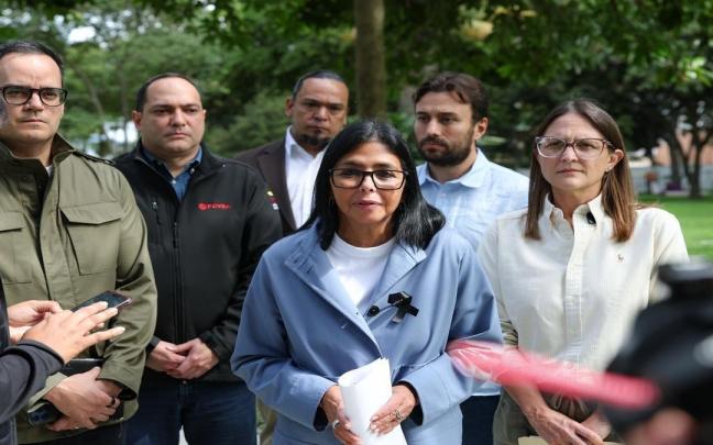 La presidenta encargada de Venezuela, Delcy Rodríguez.