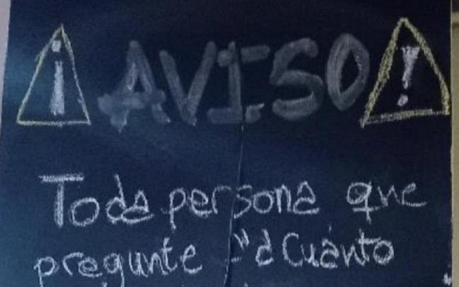 El comienzo del cartel.