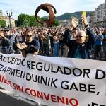 La movilización del lunes de los ertzainas.