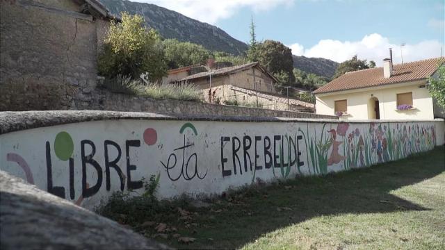 Uno de los muros del campamento de Bernedo.