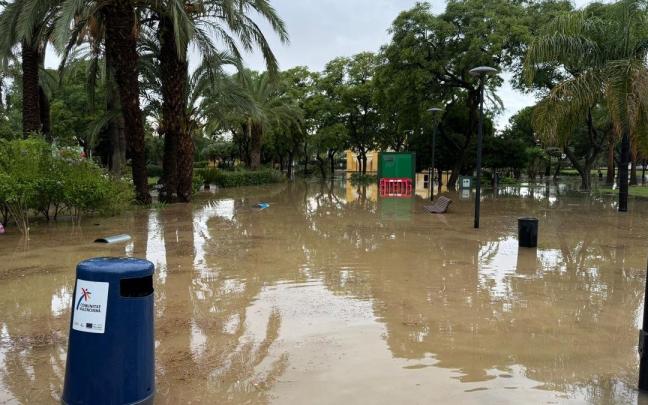 Inundaciones en una foto de archivo