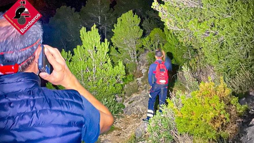 Operativo de rescate en el monte Ponoig.