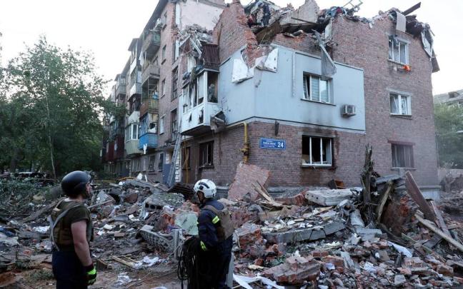 Imagen de archivo de un ataque ruso sobre Járkov