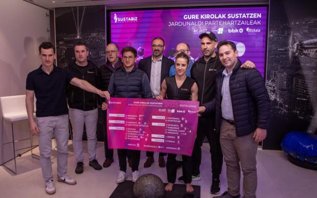 La presentación contaba con la demostración de la herrijasotzaile Zihara Zabala de Forua