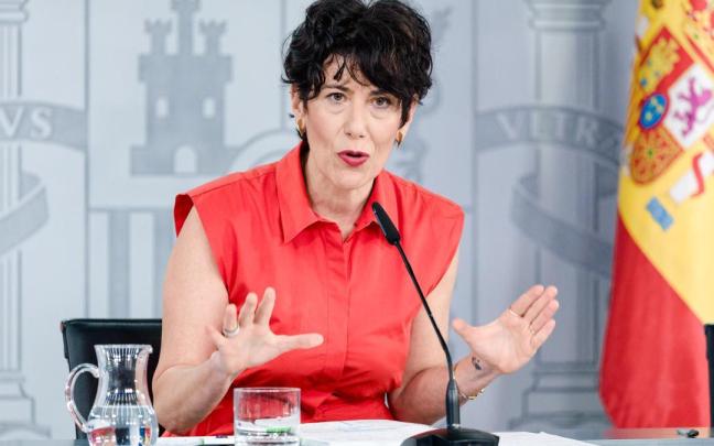 La ministra de Inclusión, Seguridad Social y Migraciones y portavoz del Gobierno, Elma Saiz.